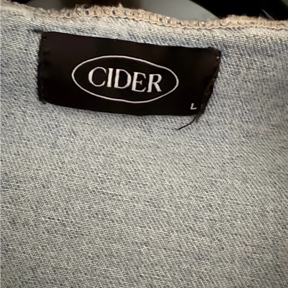 Jean Jacket, Cropped, Cider, Sz L - Picture 4 of 6